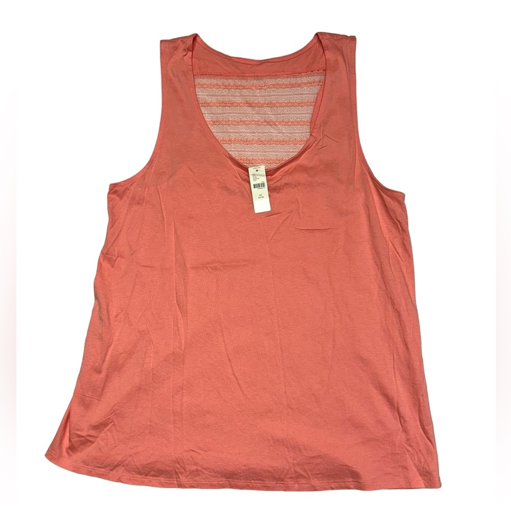 Cacique Coral Lace Racerback Tank‎ Top Womens Size 14/16 NWT Activewear Yoga